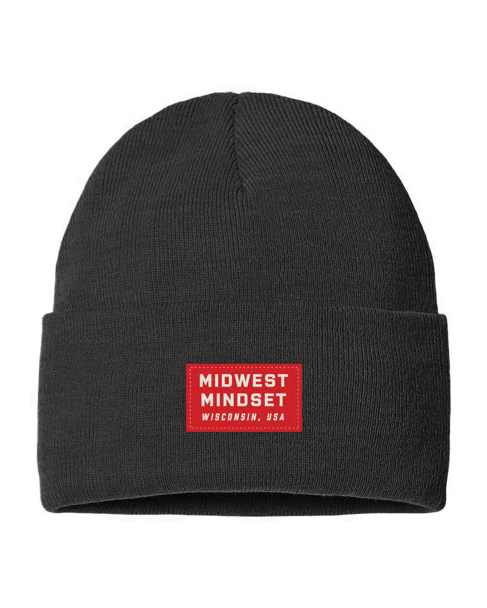 Midwest Mindset Knit Beanie - Classic Black