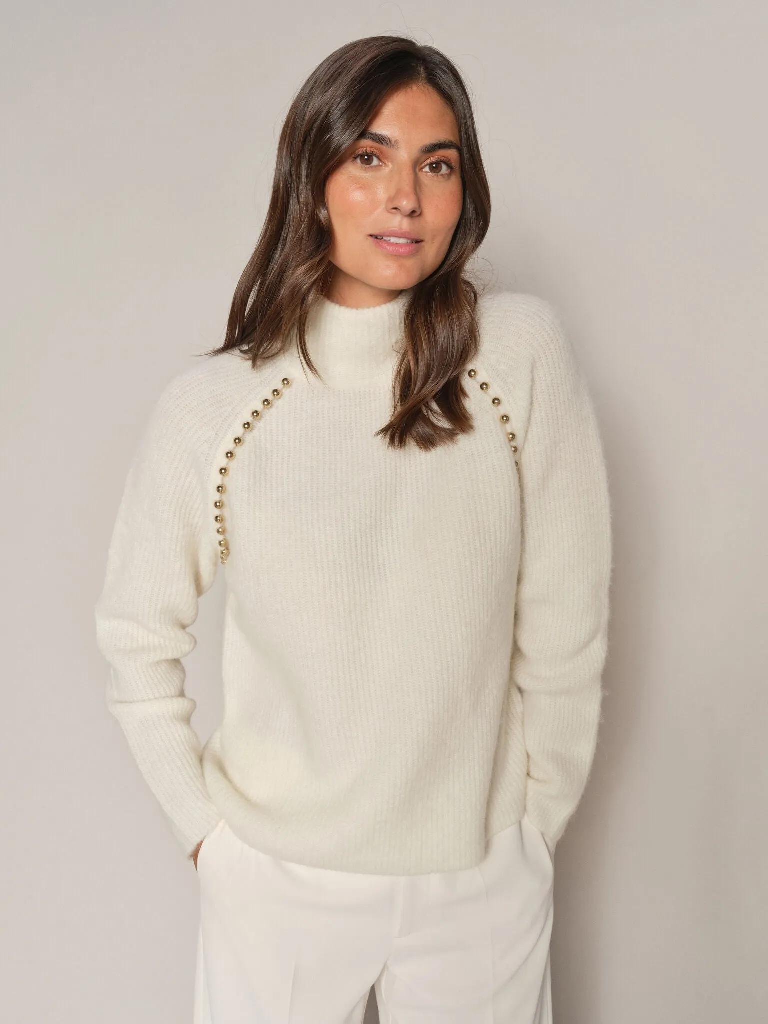 MMZora Bead Highneck Knit