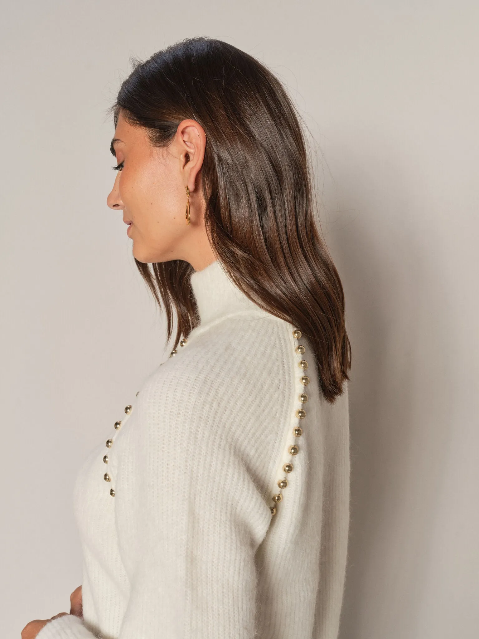 MMZora Bead Highneck Knit