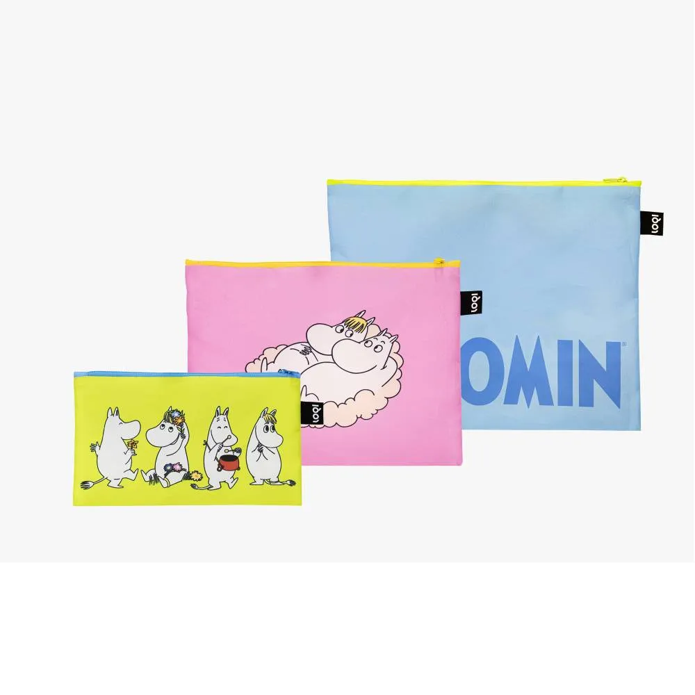 Moomin Together Zip Pocket Bag 3-set - LOQI