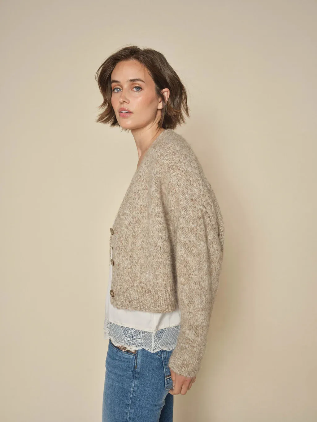 Mos Mosh Tannin Zela Warm Knit Cardigan