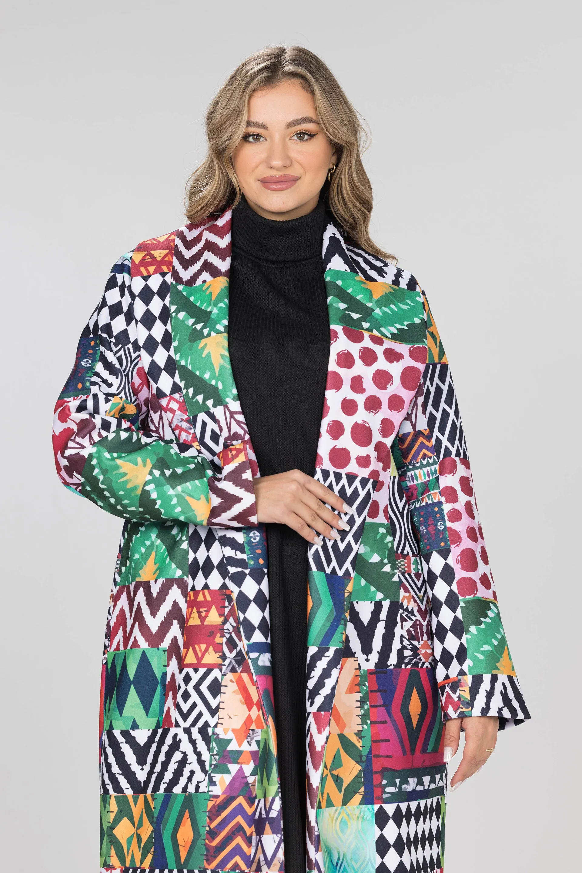 Mosaic Dream Wool Coat