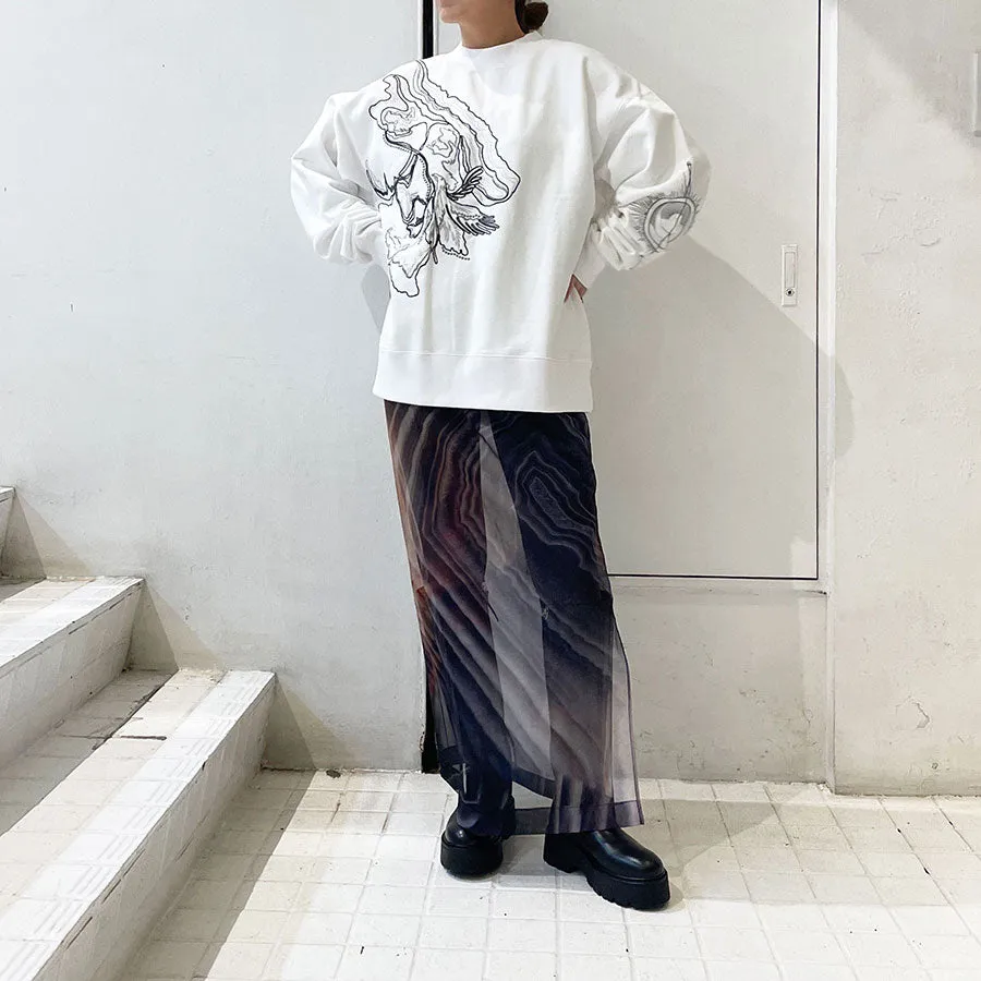 【mukasa/ムカサ】<br>RARE STONE PRINT SKIRT <br>MU-0436