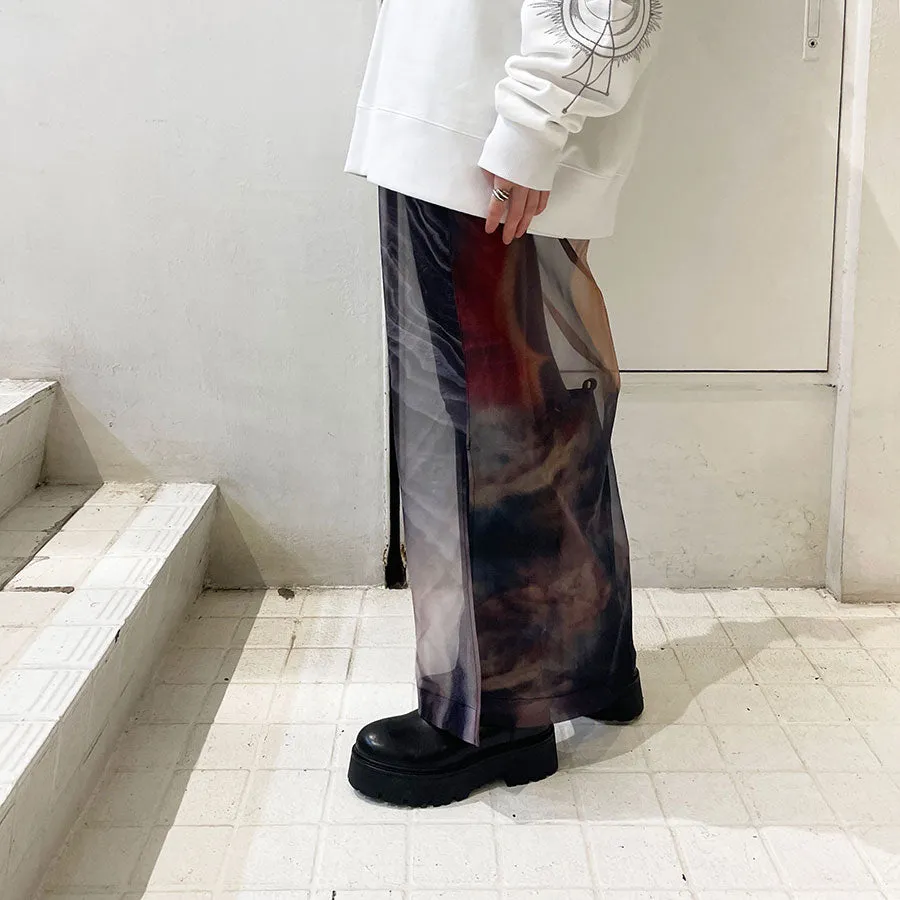 【mukasa/ムカサ】<br>RARE STONE PRINT SKIRT <br>MU-0436