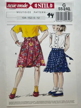 Neue Mode G55340 Sewing Pattern UNCUT Juniors' Skirt Sizes 4-12