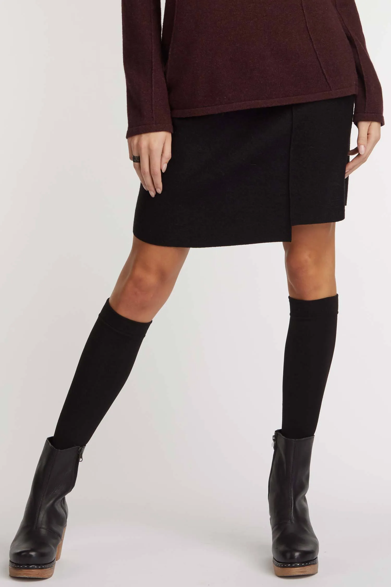 Notch Hem Skirt