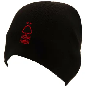 Nottingham Forest FC Beanie - Black Dome Style Knitted Hat