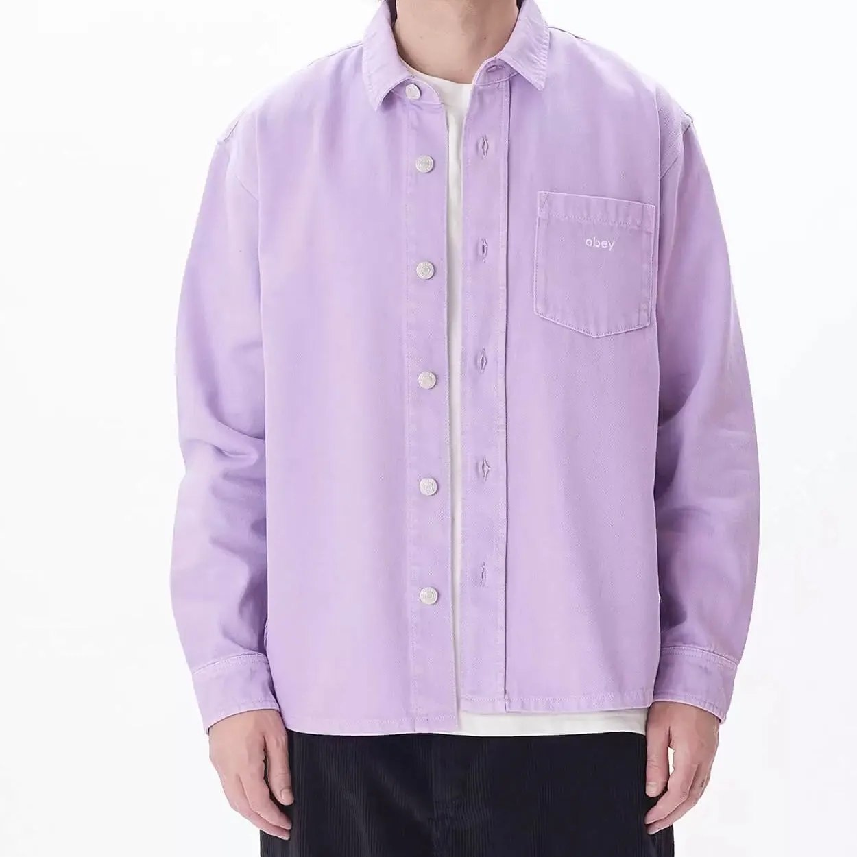 Obey Magnolia Shirt - Purple Rose