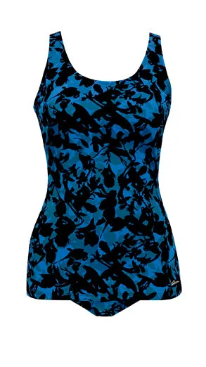 OCEAN Conservative Scoop Back with Skirt - Morea Blue