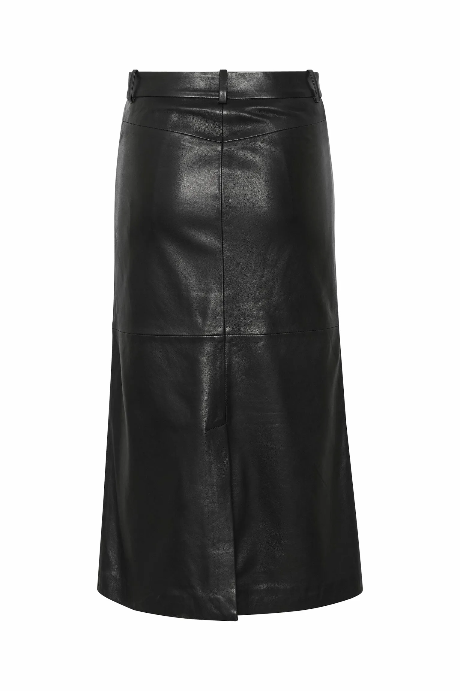 OLIVIGZ LEATHER SKIRT | BLACK