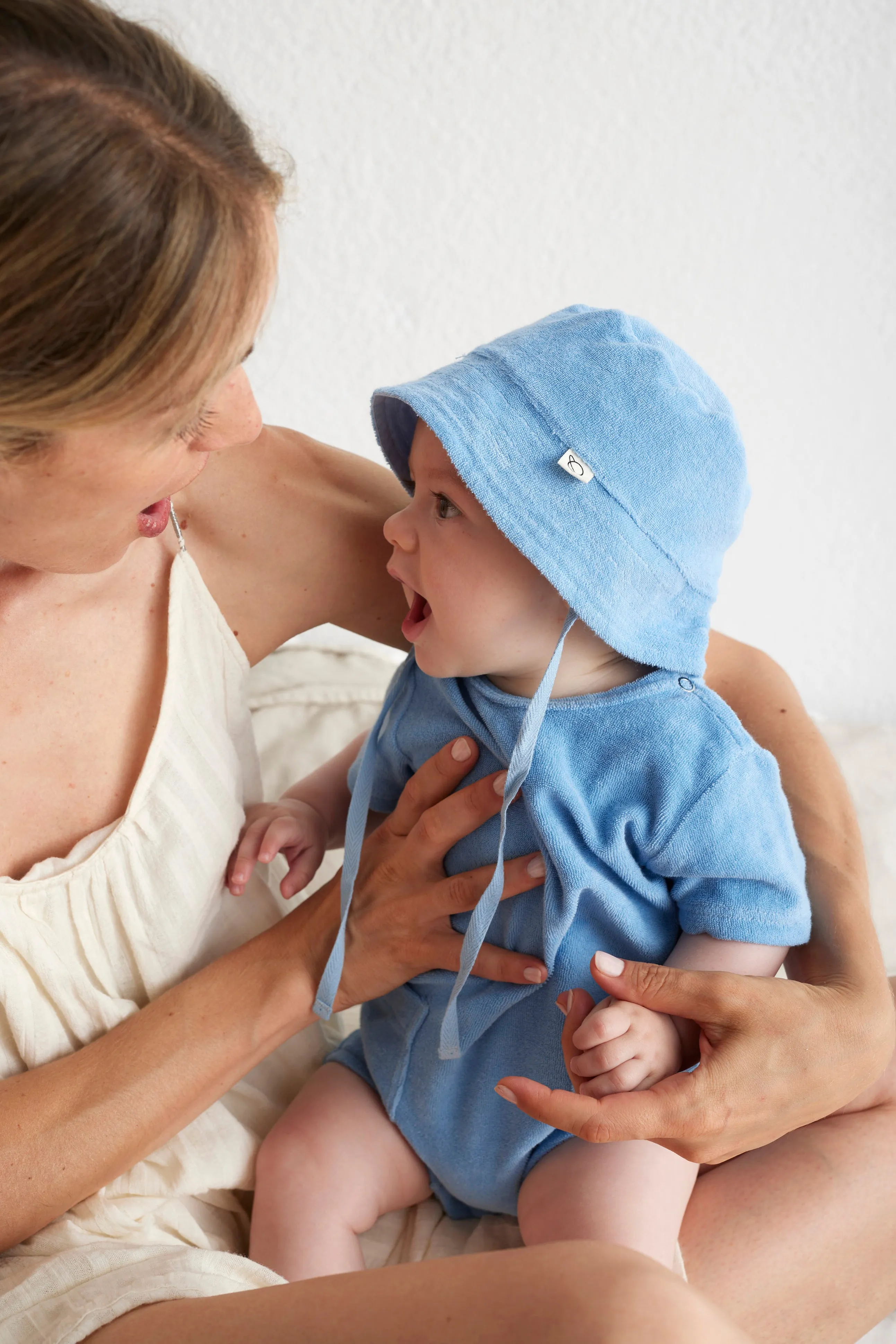 Organic toweling baby bucket hat