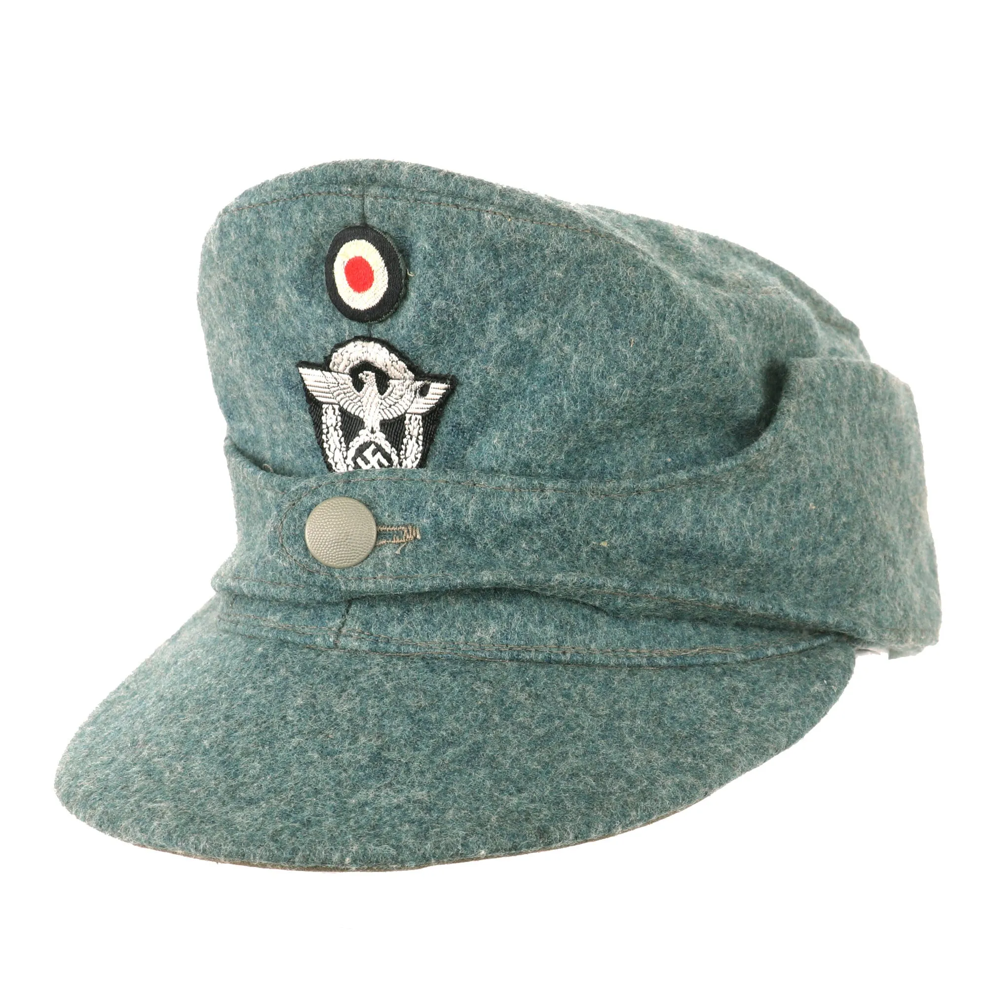 Original Excellent German WWII Rare Civic Protection Police NCO M43 Bergmütze Mountain Cap