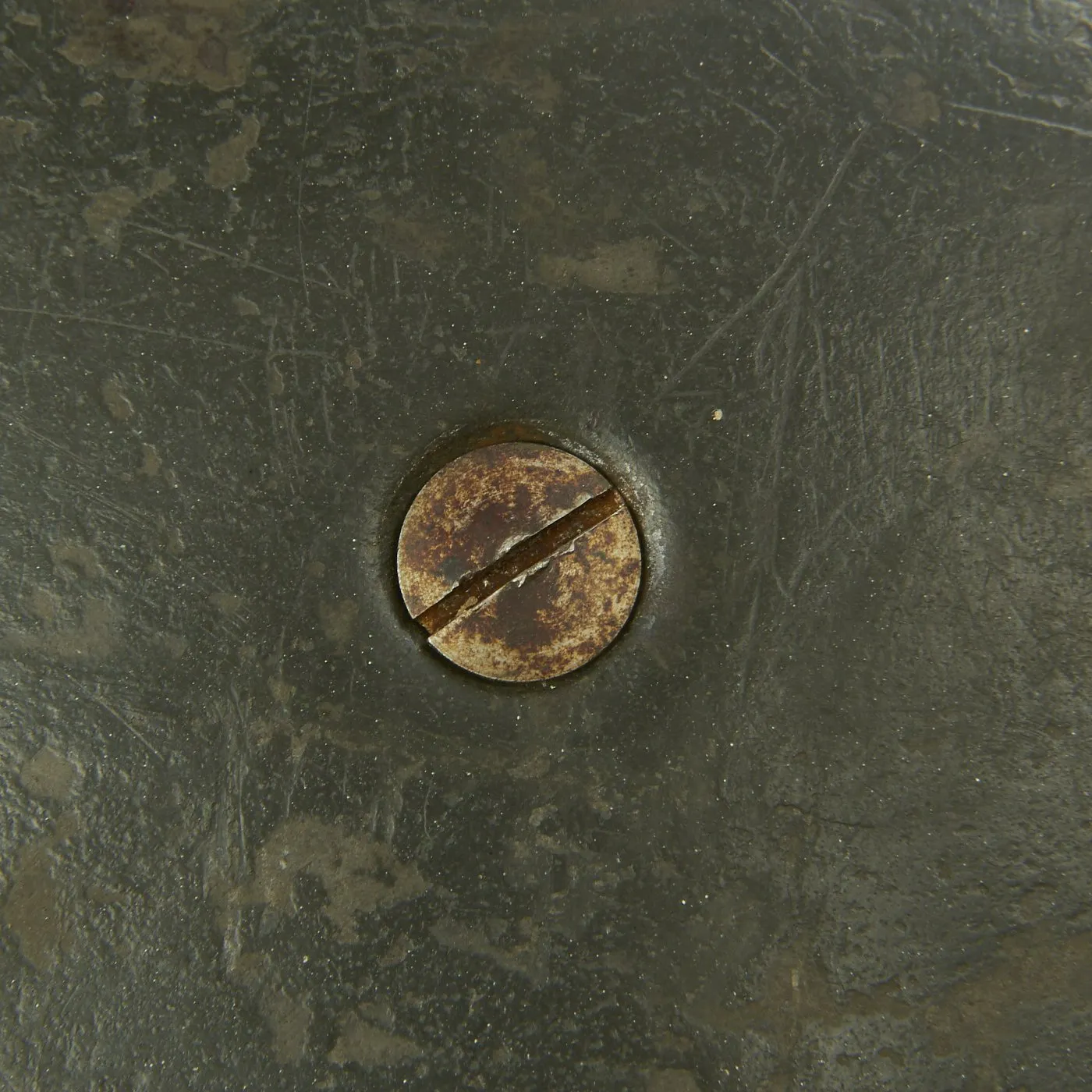 Original German WWII M38 Luftwaffe Fallschirmjäger Paratrooper Helmet with Replica Chinstrap - ET66