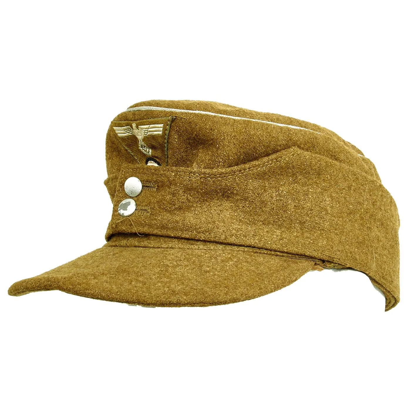 Original German WWII Organisation TODT M43 Officer’s Feldmütze Field Cap by Carl Halfar - Size 58