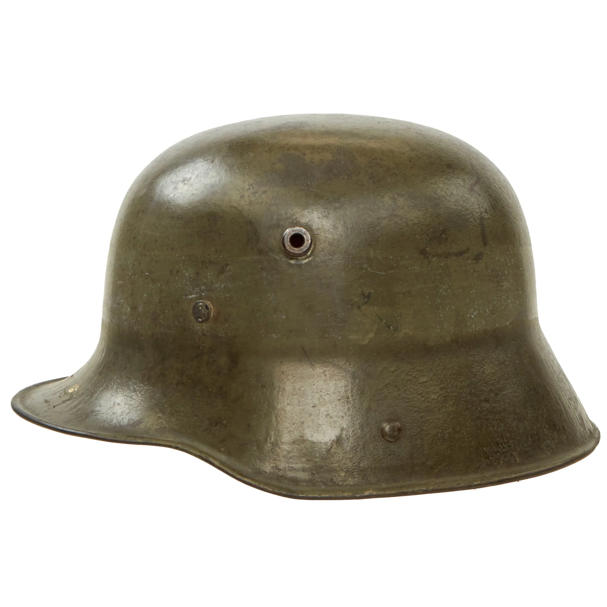 Original Imperial German WWI M16 Stahlhelm Helmet with Partial Liner - Rare Maker W66