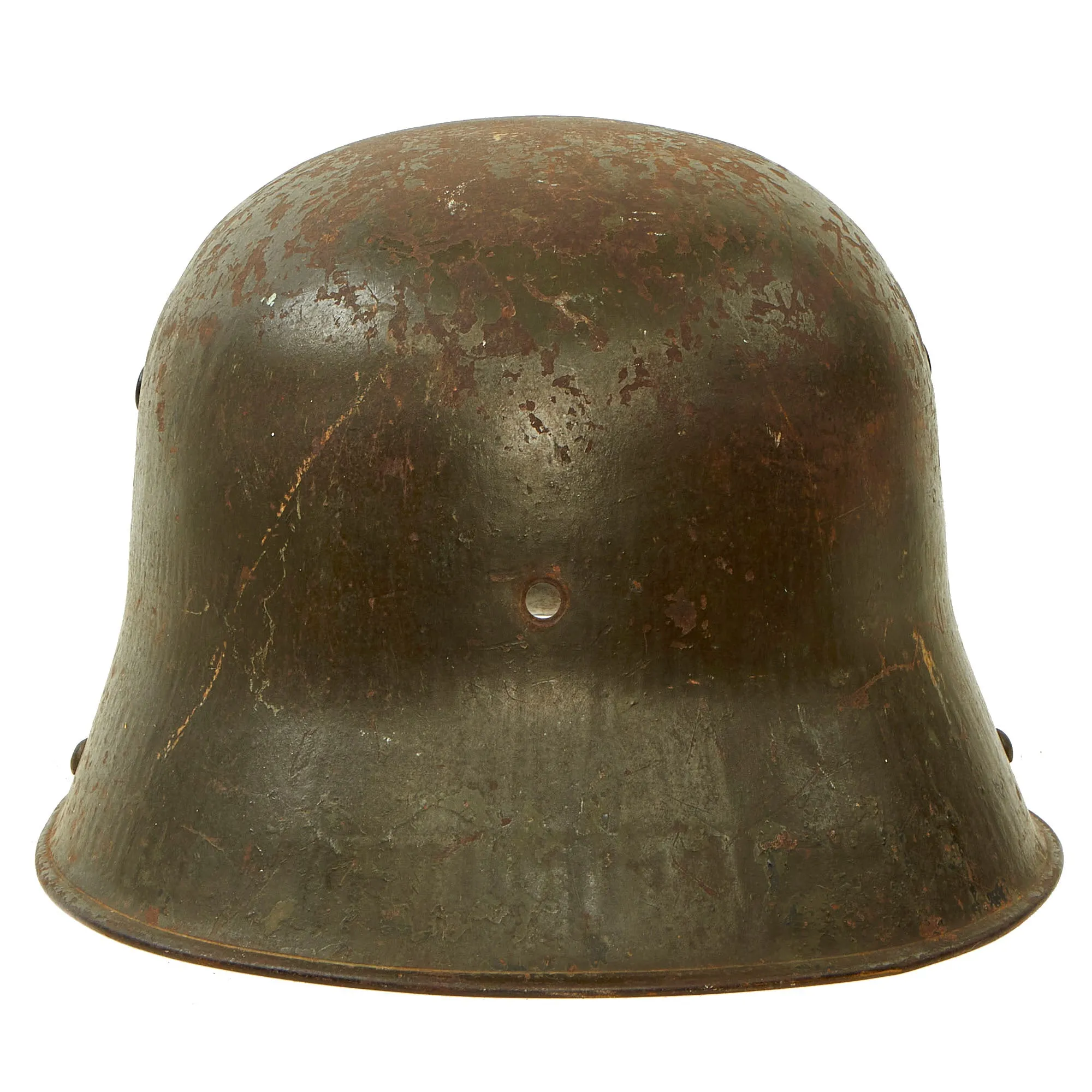 Original Imperial German WWI Rare Large Size M16 Stahlhelm Helmet Shell - Marked TJ68