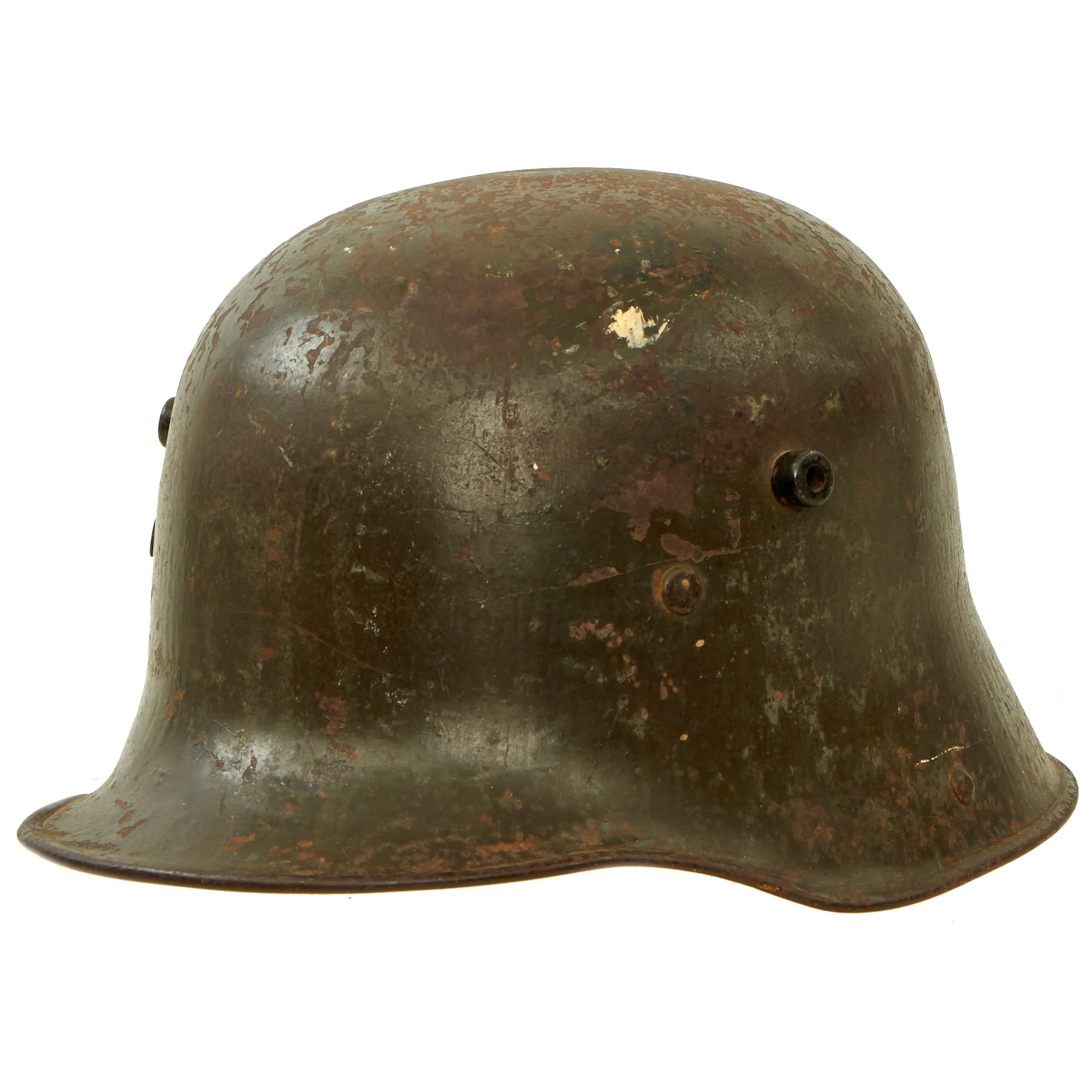 Original Imperial German WWI Rare Large Size M16 Stahlhelm Helmet Shell - Marked TJ68