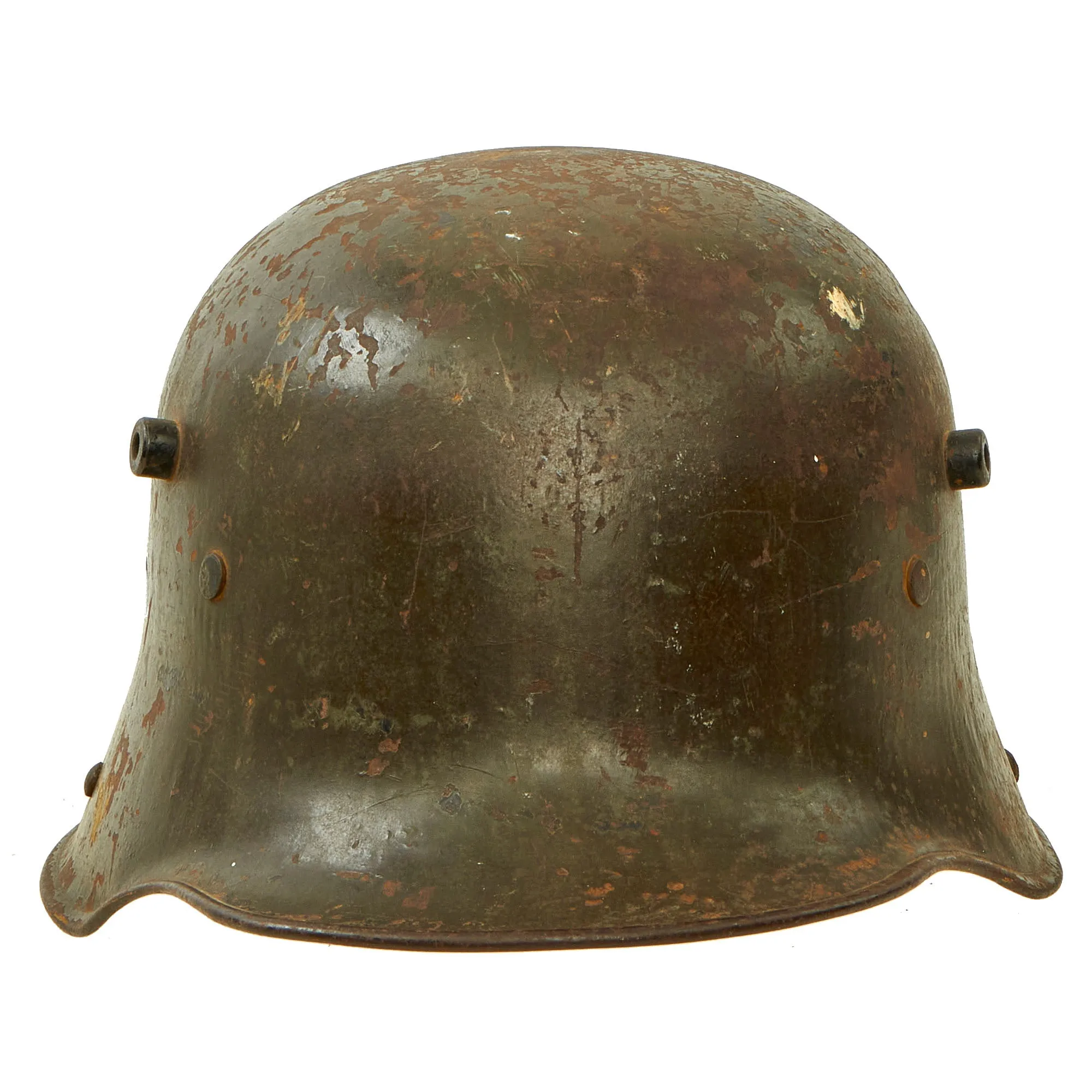 Original Imperial German WWI Rare Large Size M16 Stahlhelm Helmet Shell - Marked TJ68