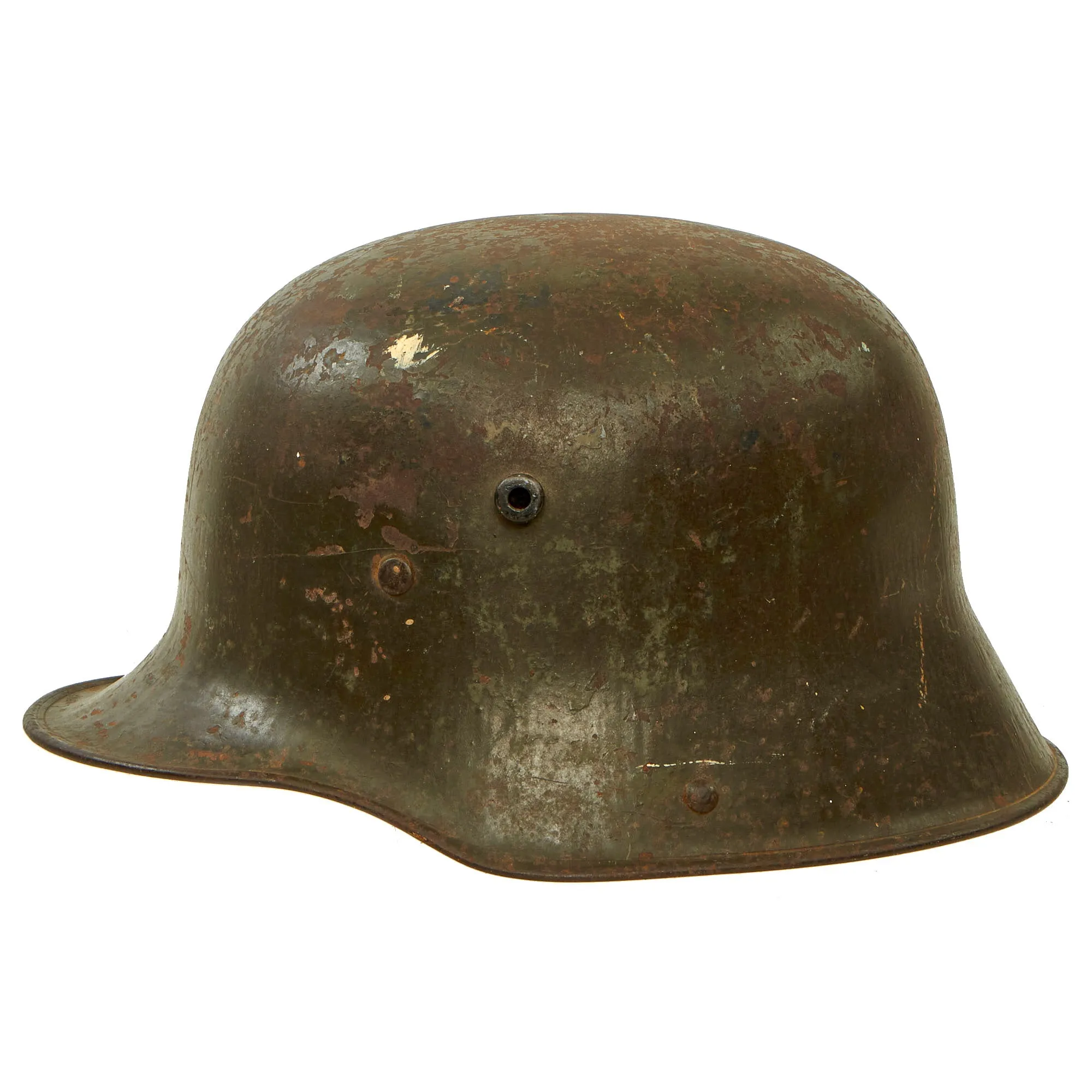 Original Imperial German WWI Rare Large Size M16 Stahlhelm Helmet Shell - Marked TJ68