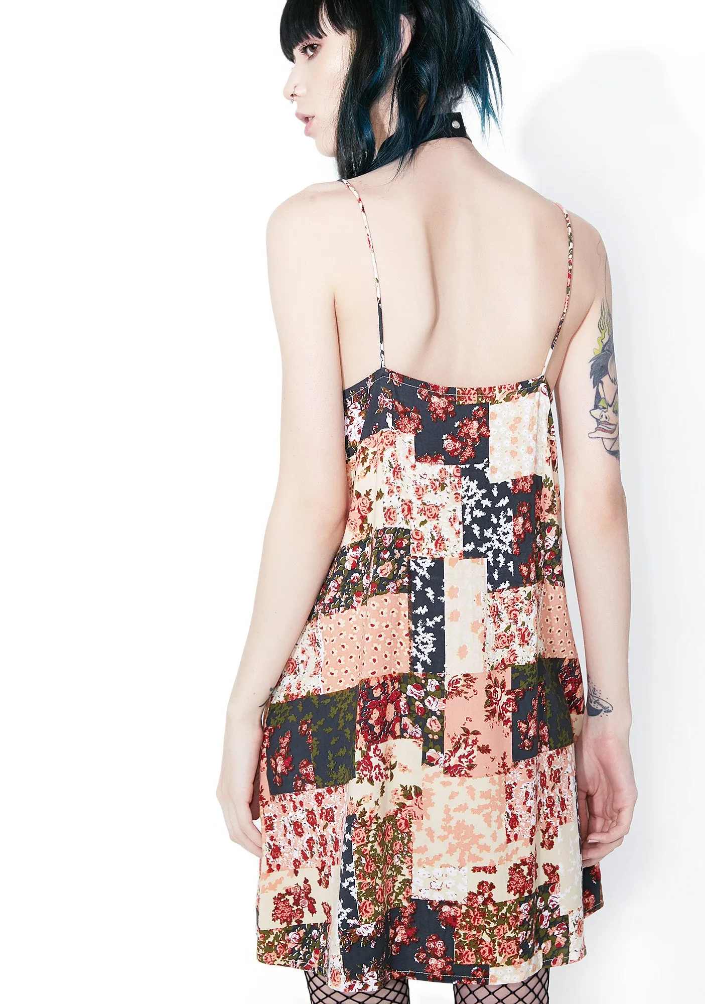 Patchwork Sanna Slip Dress