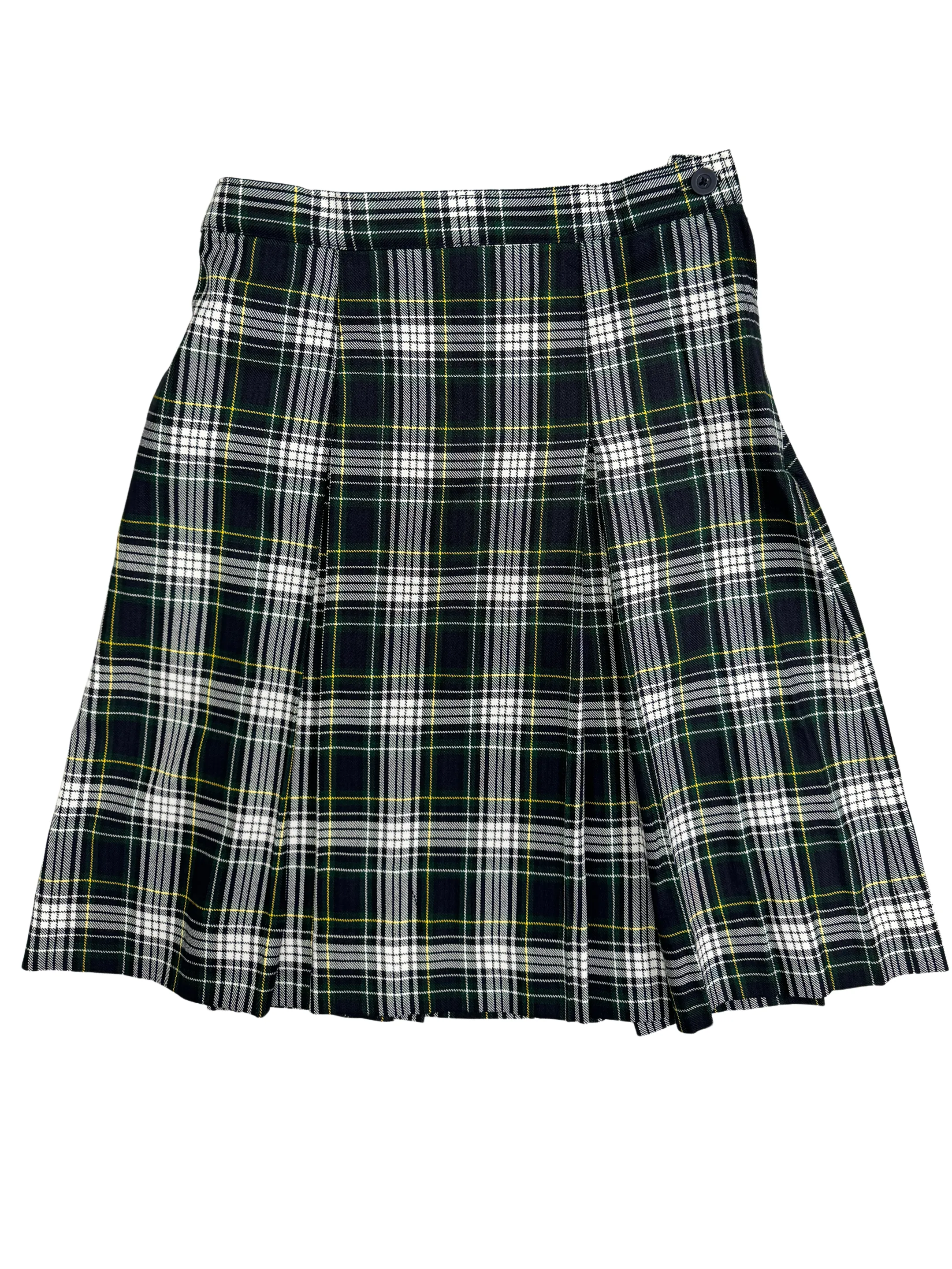 Plaid 61 Kick Pleat Skirt