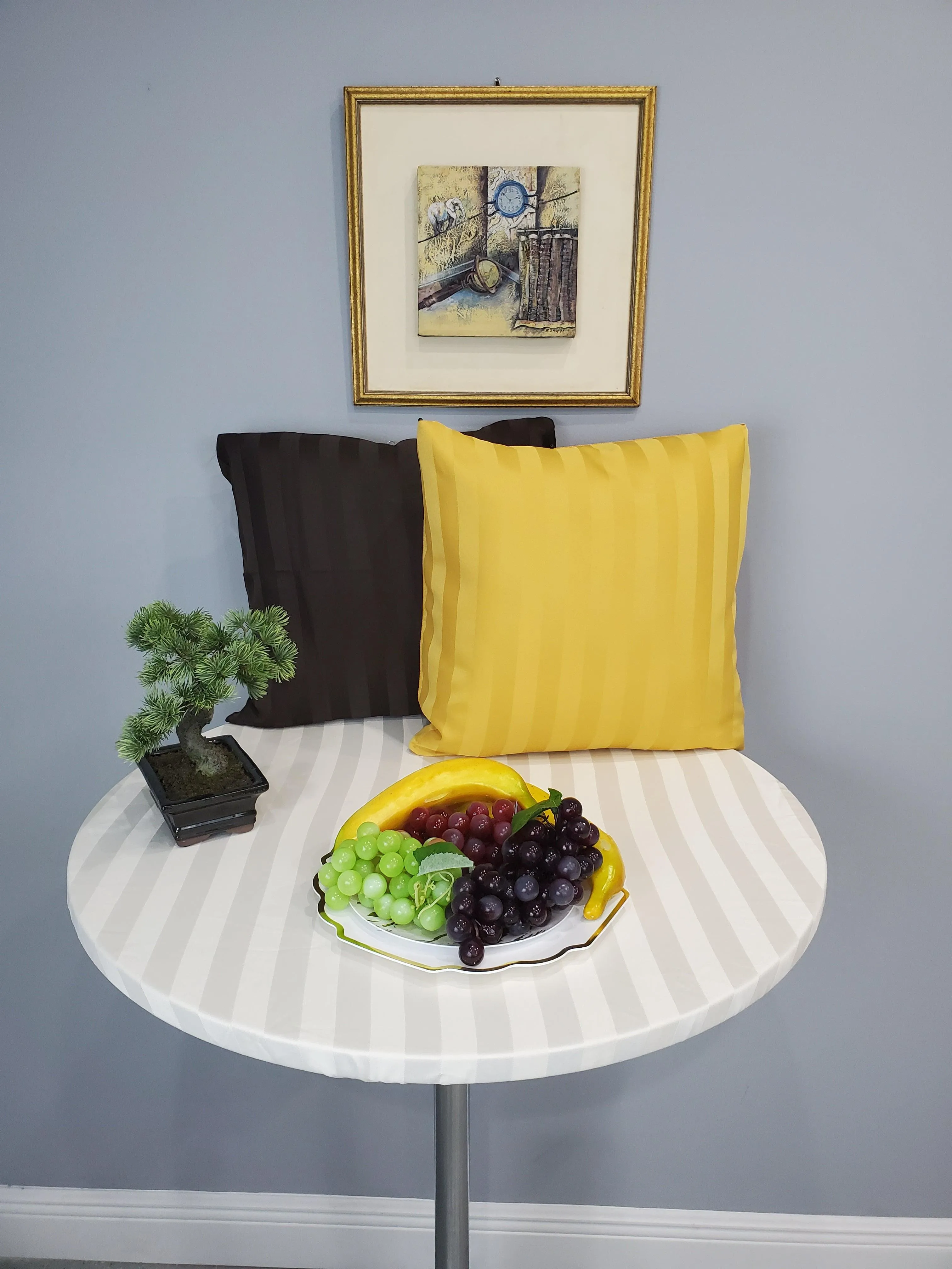 Poly Stripe Table Topper