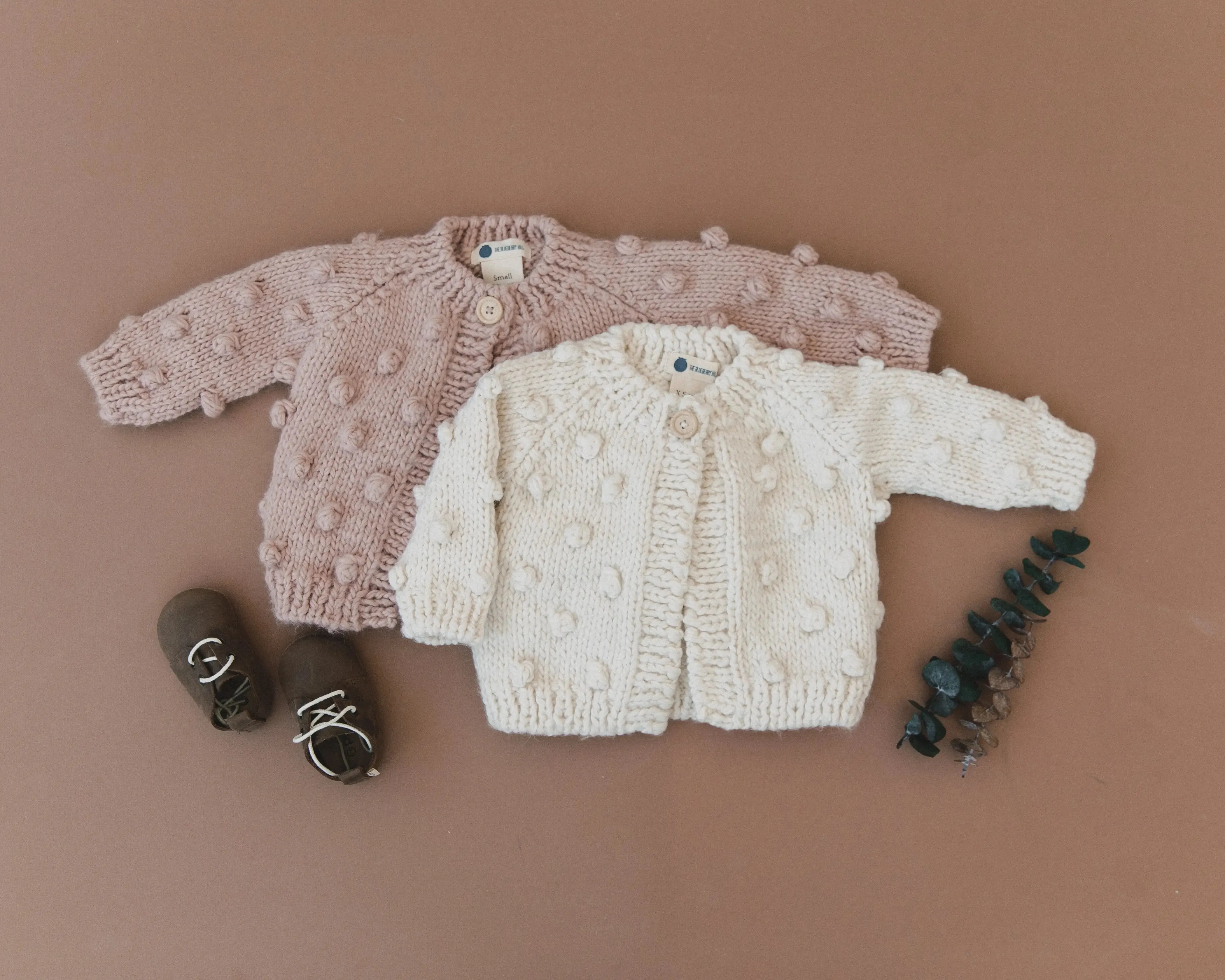 POPCORN CARDIGAN, BLUSH