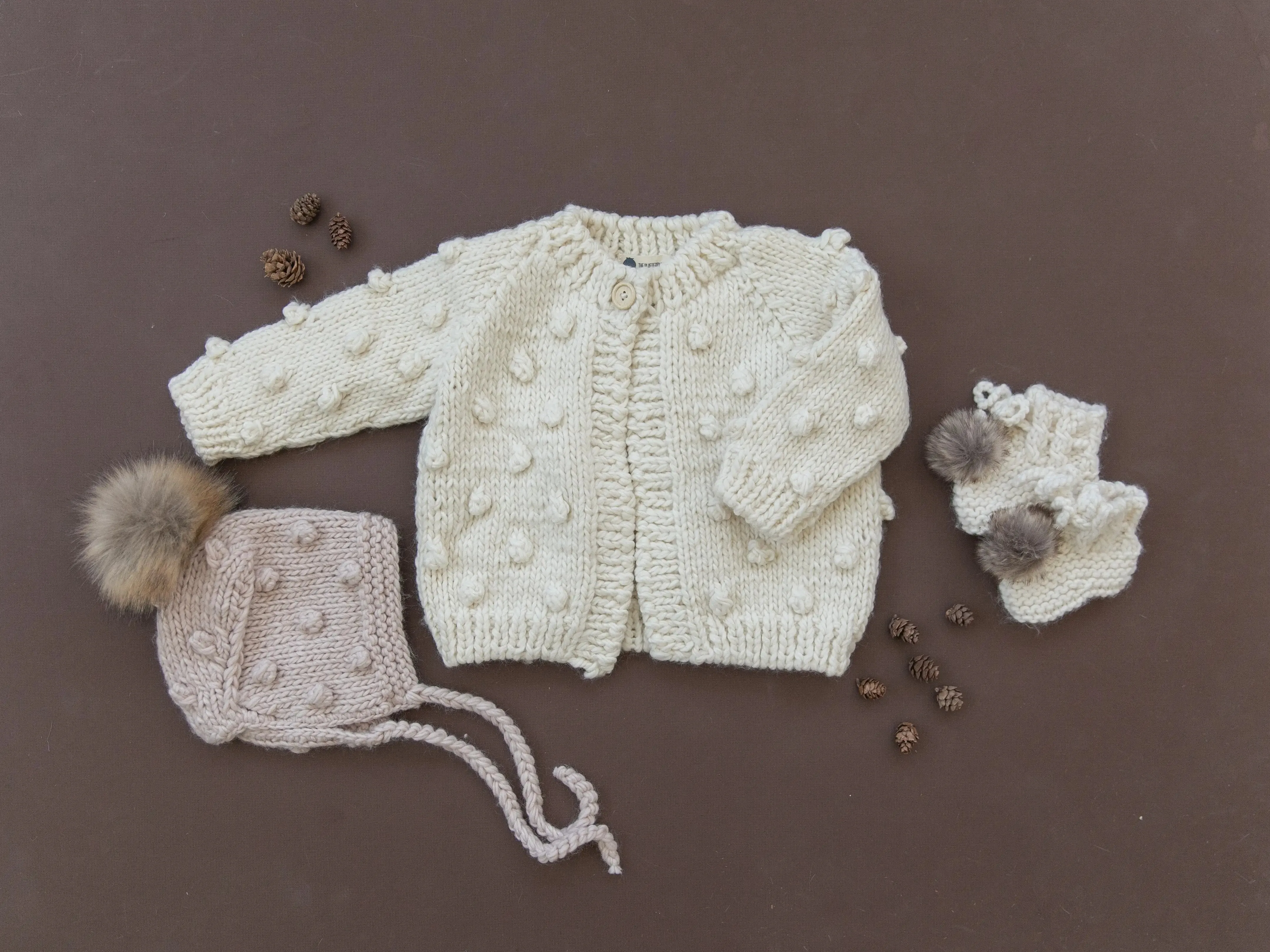 POPCORN CARDIGAN, CREAM