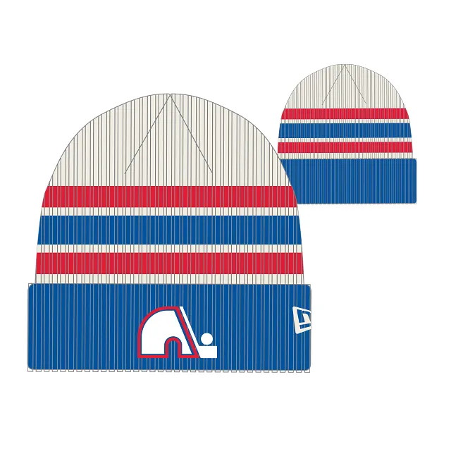 Quebec Nordiques NHL New Era Men's Vintage Beanie Knit Hat