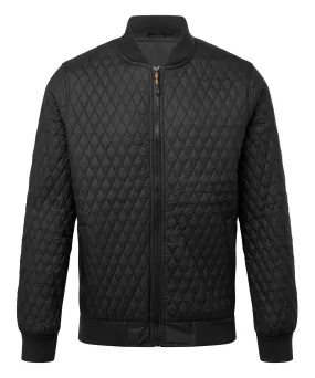 Quilted flight jacket | Black