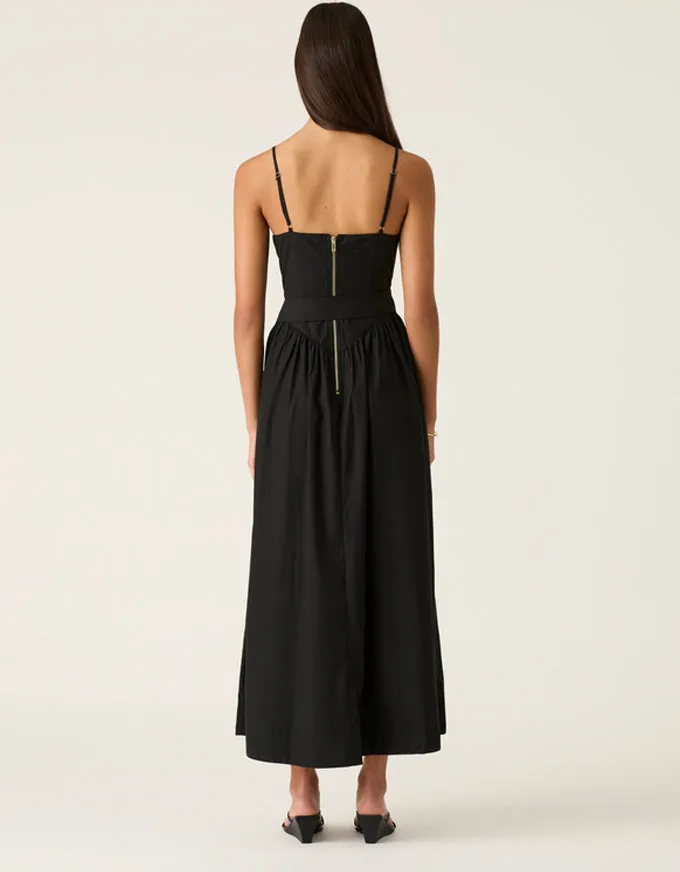 Quinn Midi Dress Black