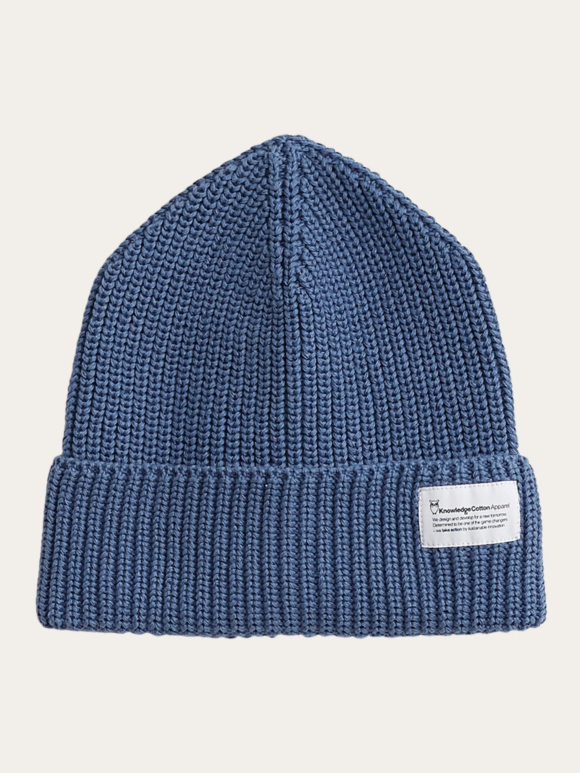 Rib hat - GOTS/Vegan - Moonlight Blue