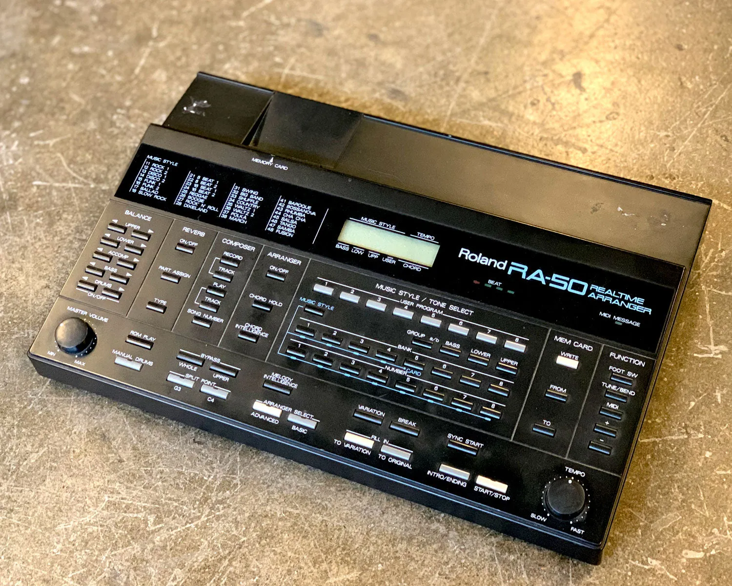 Roland RA-50 Realtime Arranger   Data ROM