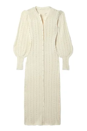 Rosie Pointelle-Knit Alpaca And Silk-Blend Midi Dress