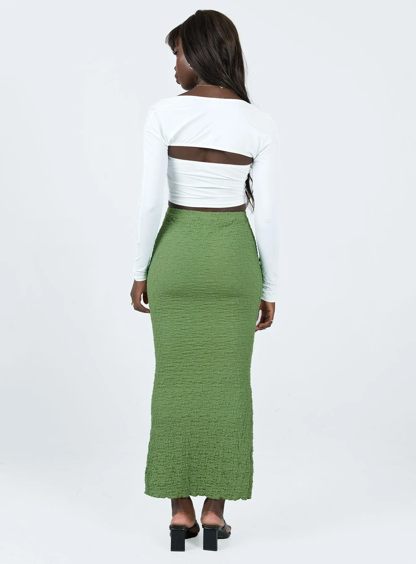 Rubes Midi Skirt Green