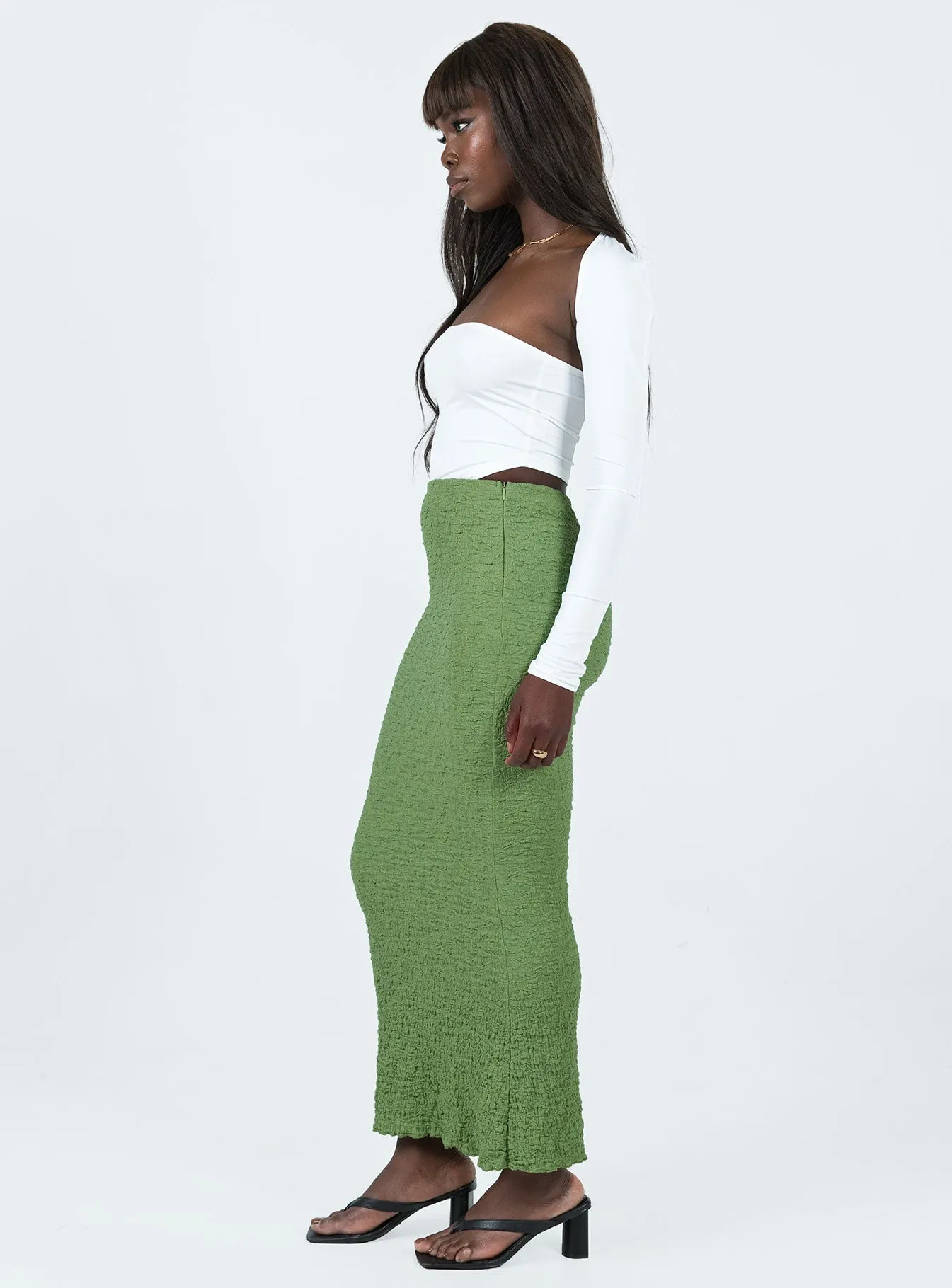 Rubes Midi Skirt Green