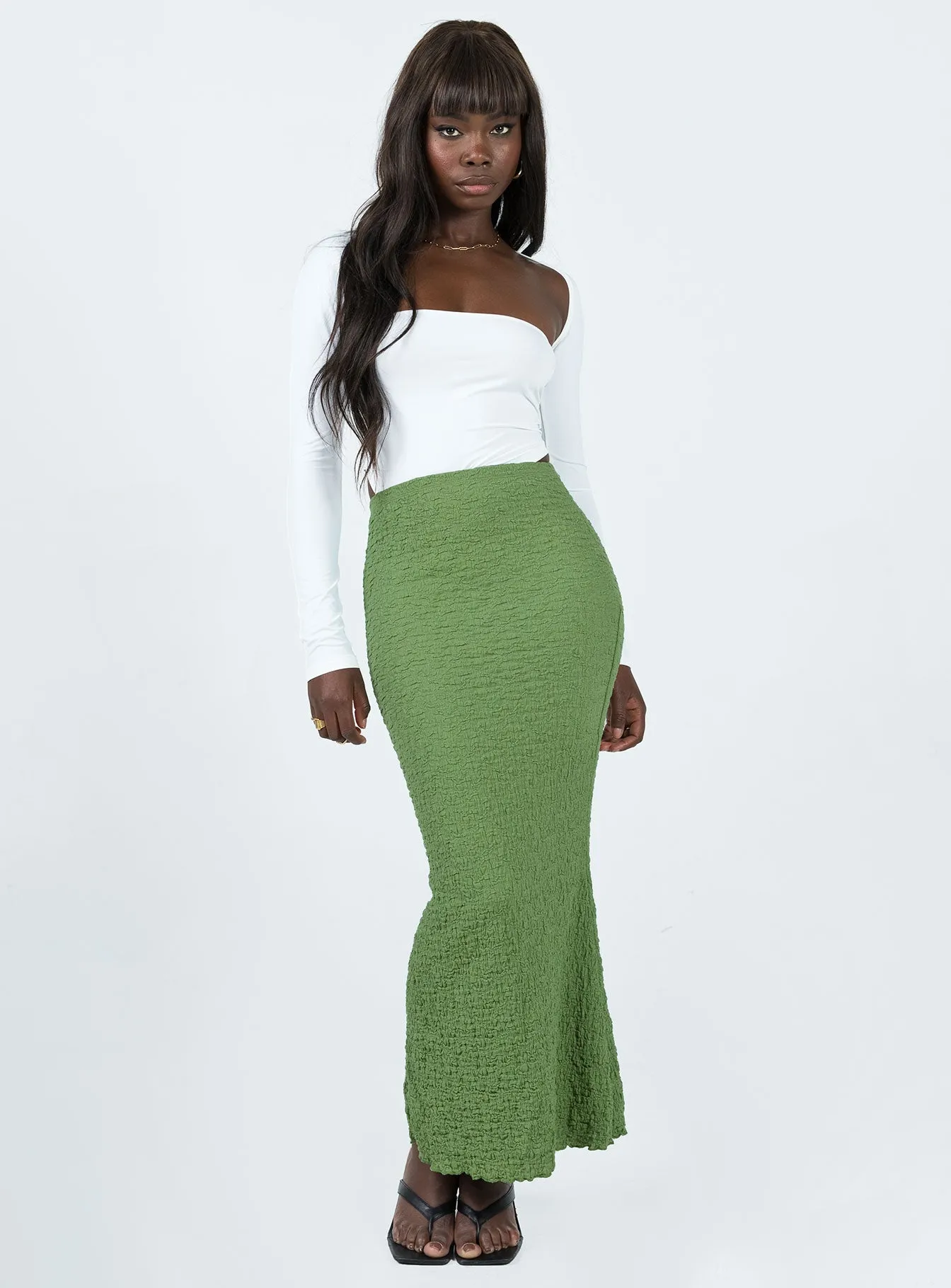 Rubes Midi Skirt Green