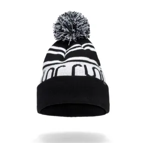 Runr Nordic Bobble Hat - Black & White