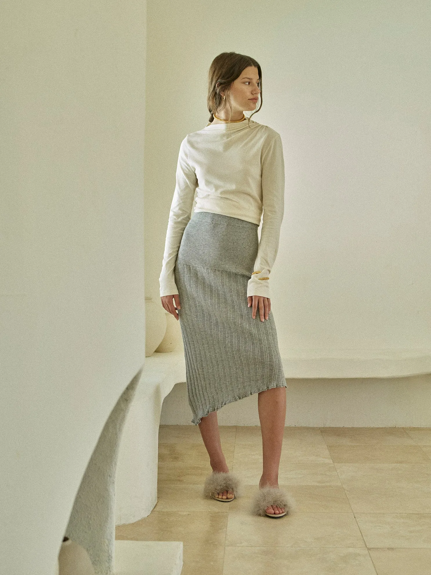 Sample Sale Pointelle Ahlen Skirt