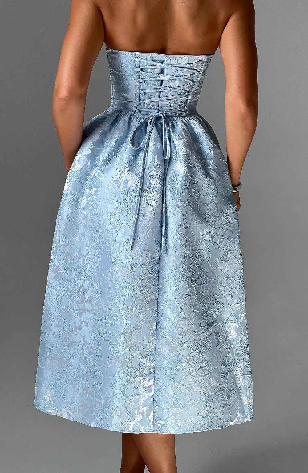 Saoirse Midi Dress - Blue