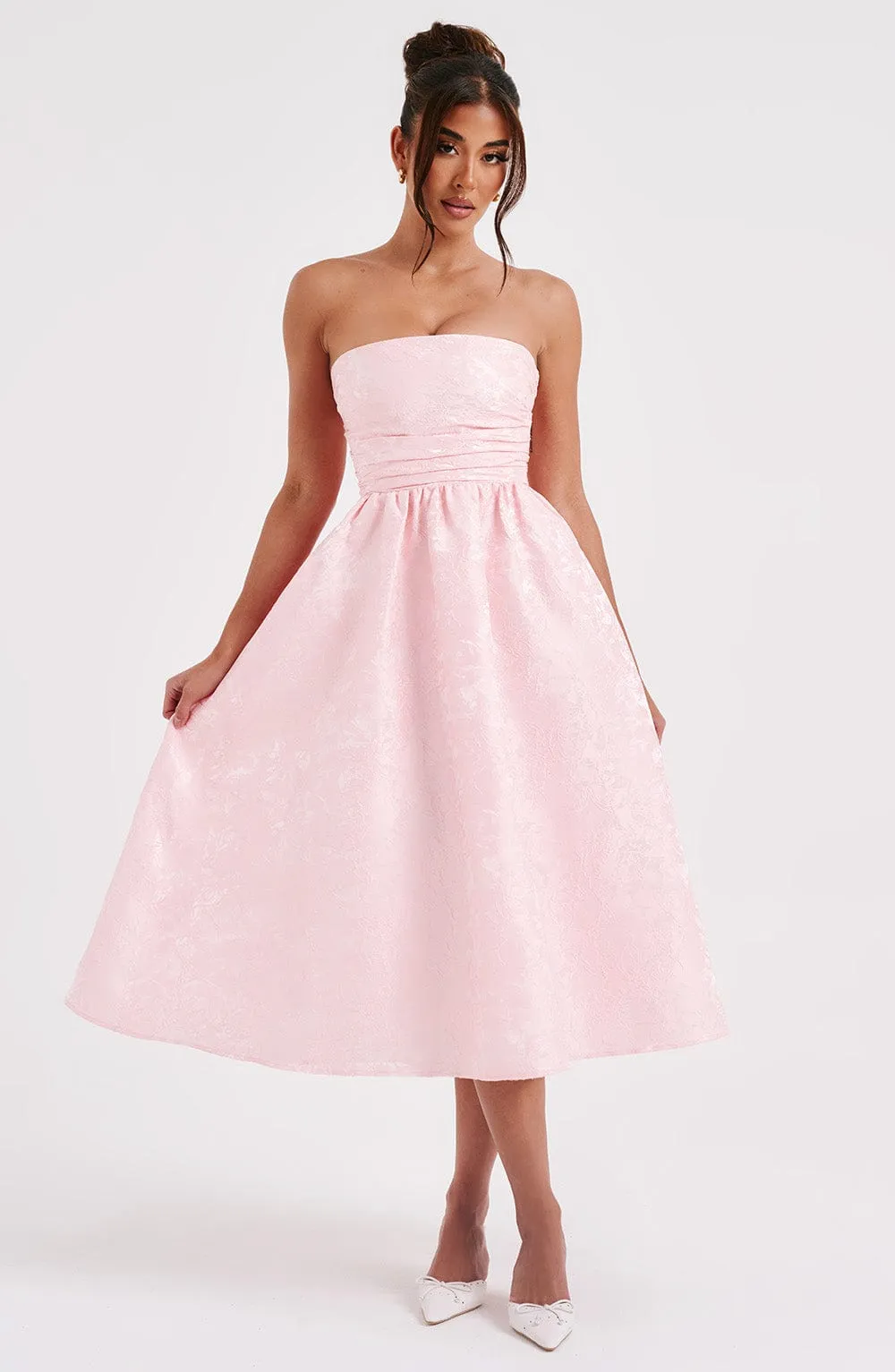 Saoirse Midi Dress - Blush