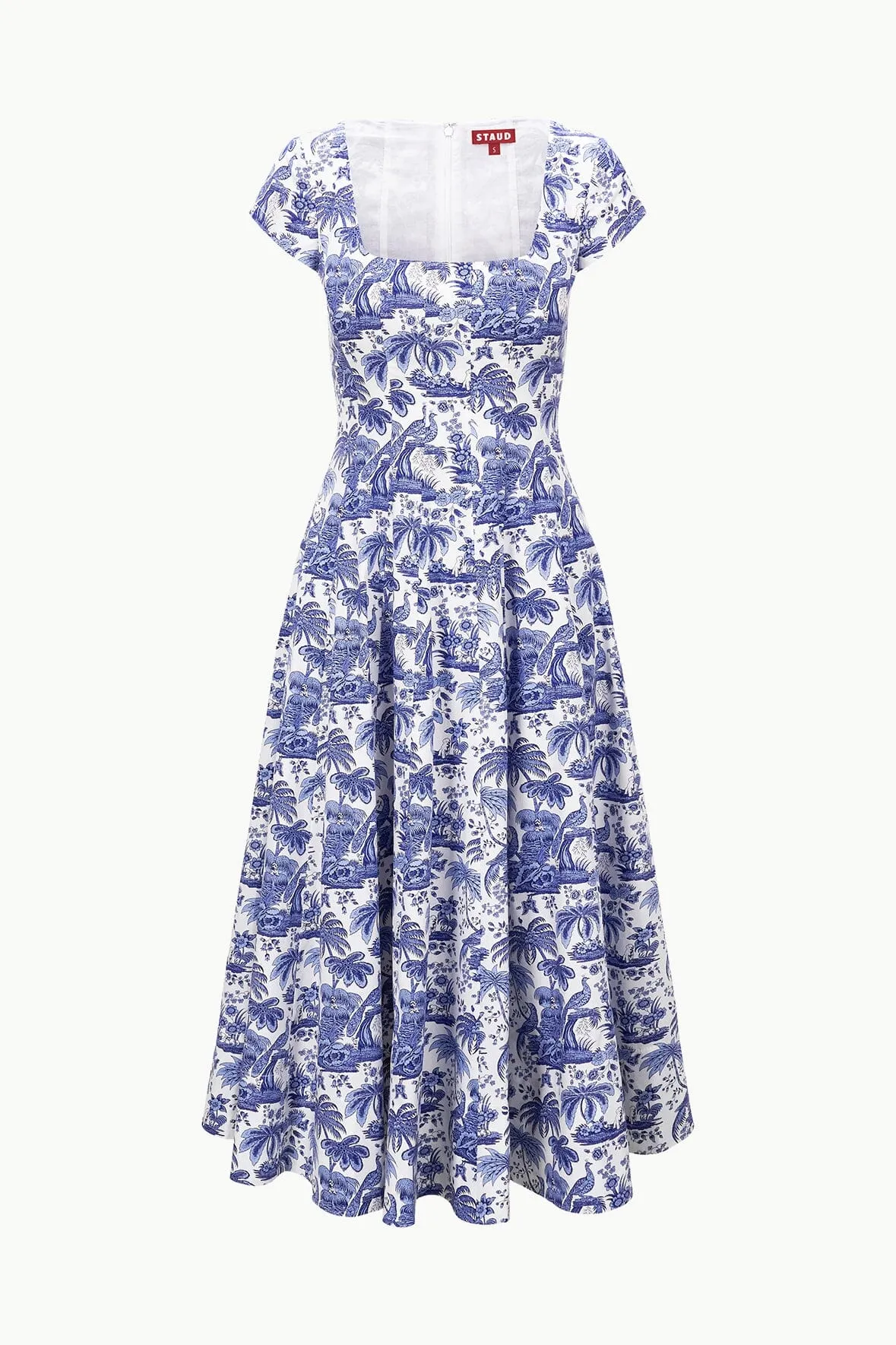 SHORT SLEEVE WELLS DRESS | BLUE TOILE