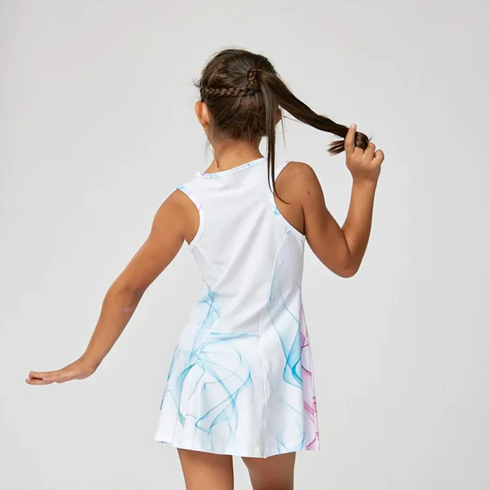 Sofibella Girls Spectrum Dress - White/Spectrum