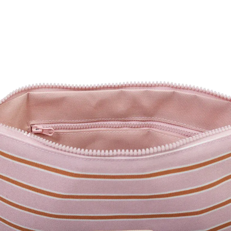 Soft Pink/Rust Stripe Wet Base Midi