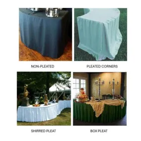 Spun Poly Fitted 6030 Serpentine Tablecloth