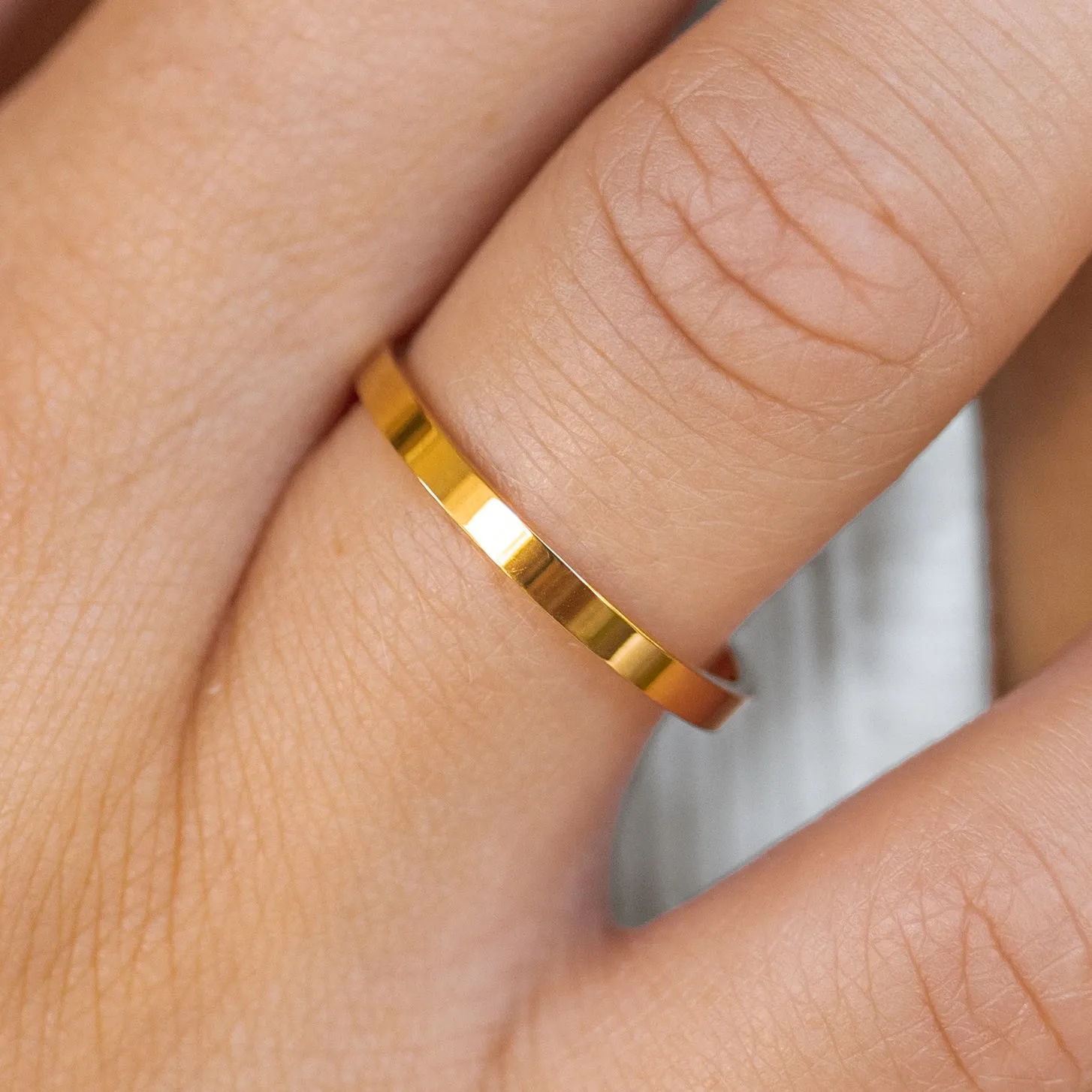 Staple Ring Gold