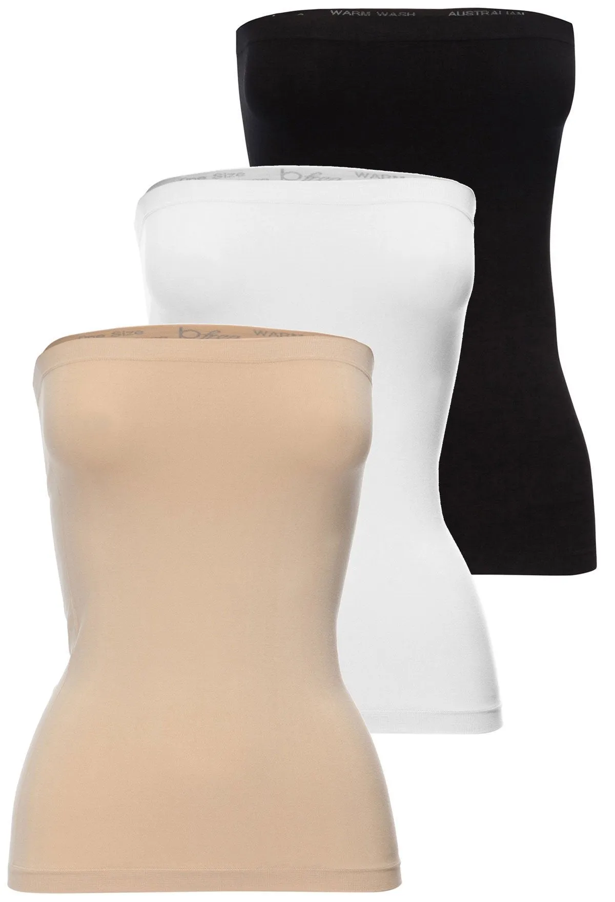 Strapless Tube Top/Skirt - 3 Pack