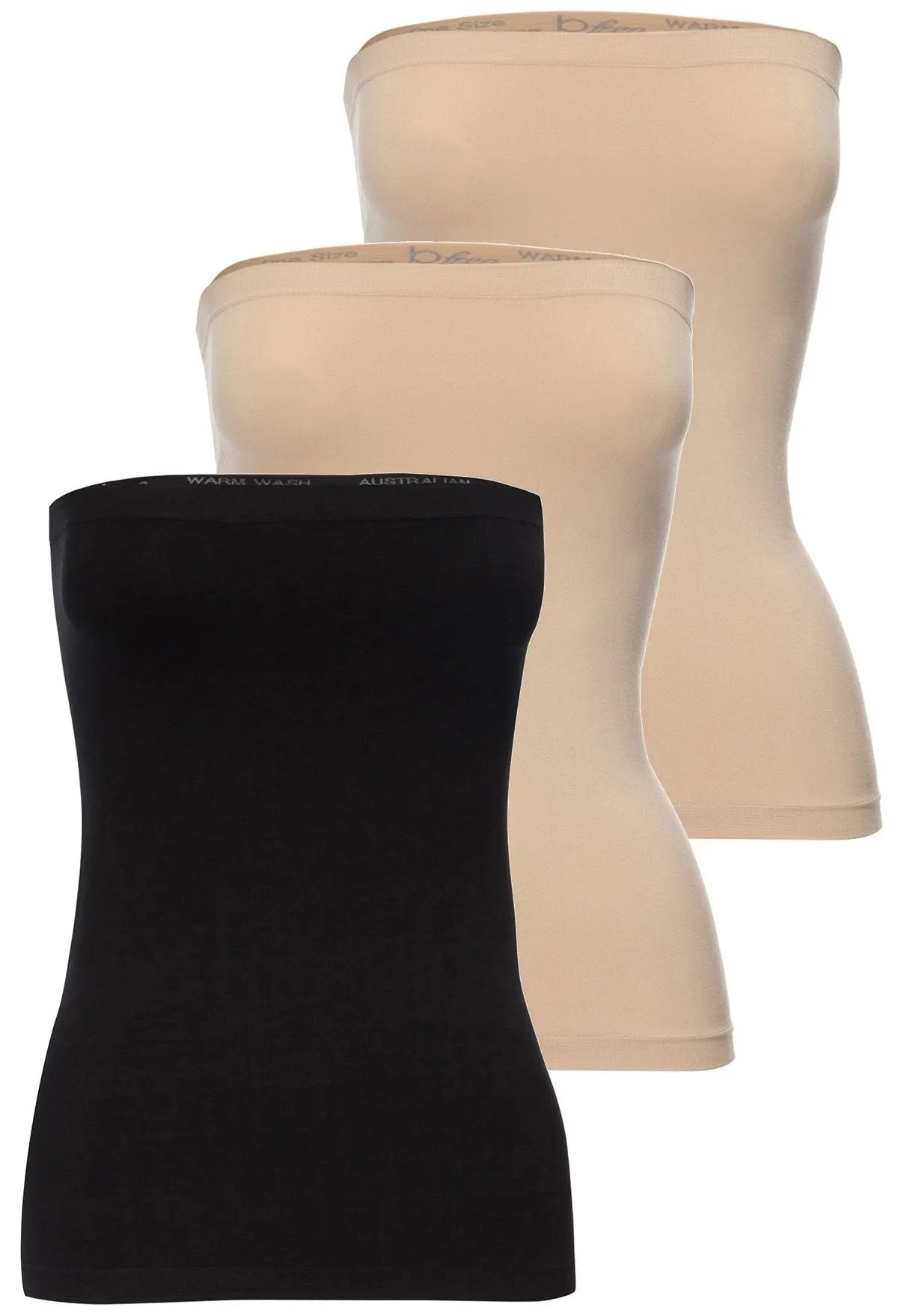 Strapless Tube Top/Skirt - 3 Pack