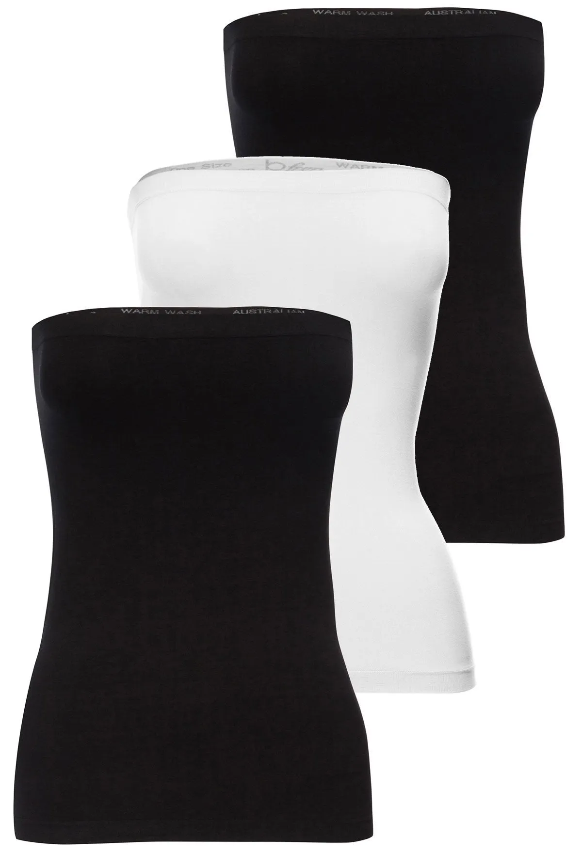 Strapless Tube Top/Skirt - 3 Pack