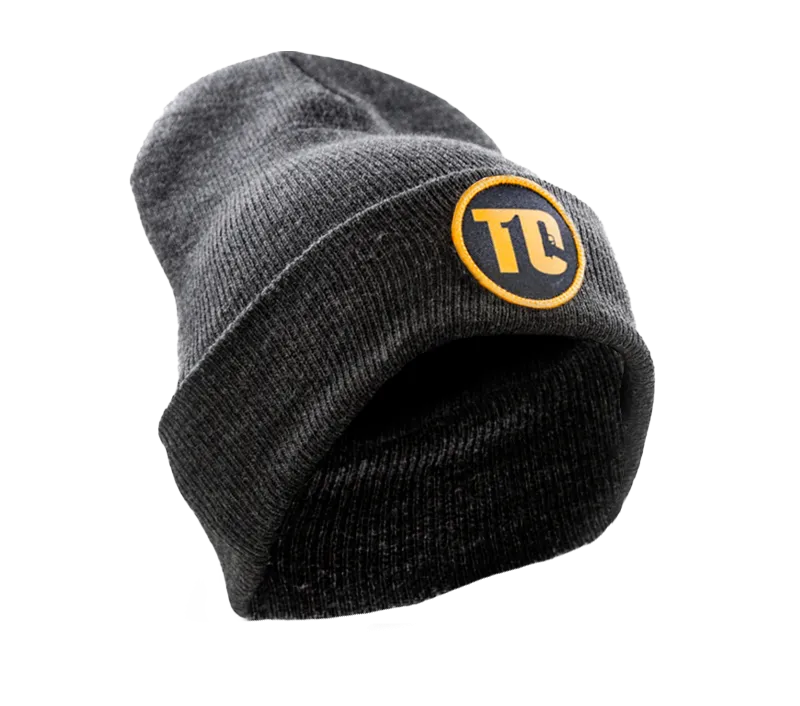 T1C - CIRCLE PATCH - HEATHERED BEANIE WITH CUFF